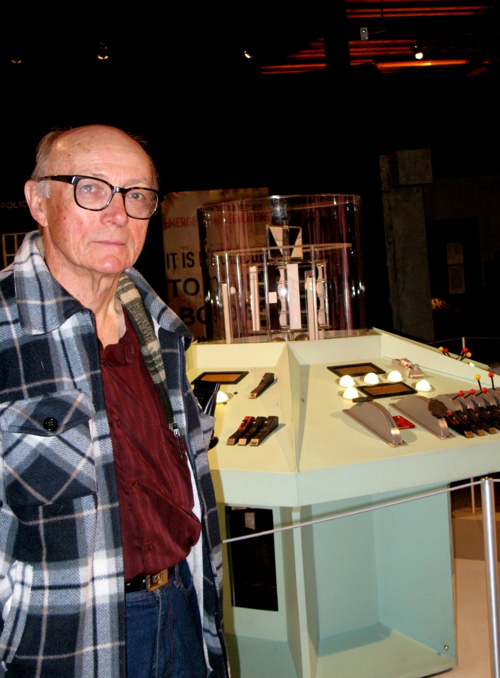 Mac in the Tardis photograph